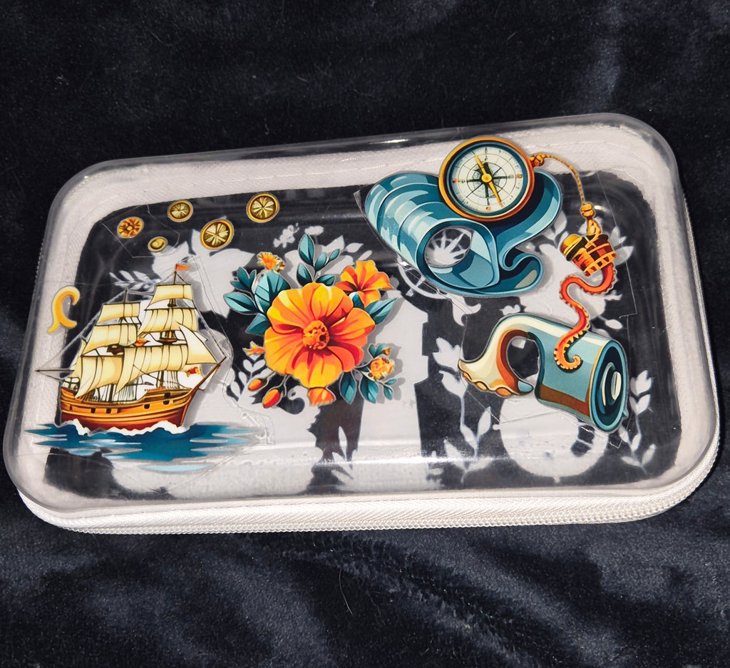 Pirate Ocean Zippered Travel Case