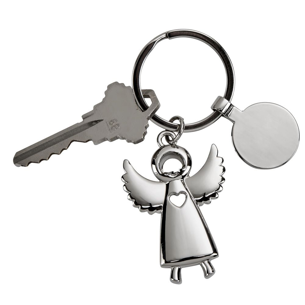 Standing Angel Keychain with Engraving Tag – Memorial Gift | Sympathy Gift