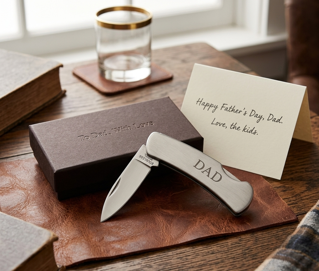 Folding Locking Pocket Knife – Stainless Steel EDC Knife | Gift for Him