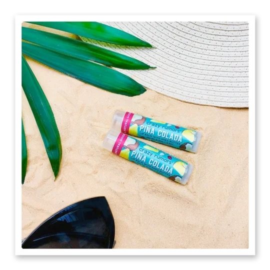 Pina Colada Lip Balm – Tropical Natural Lip Balm | Fun Stocking Stuffer