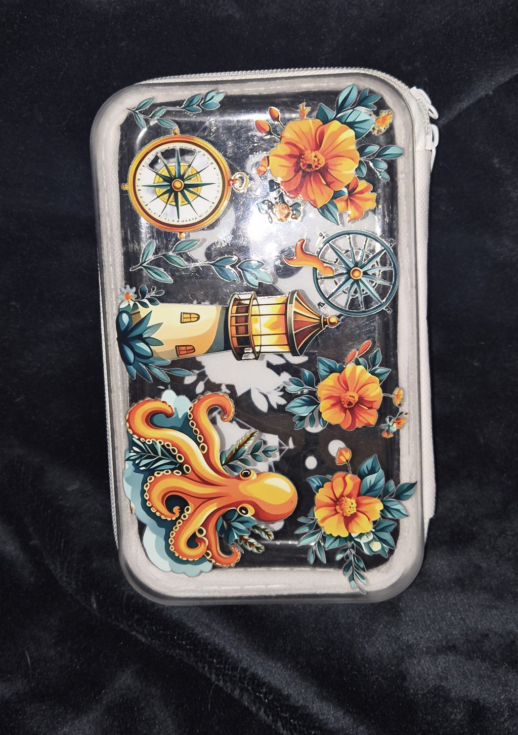 Pirate Ocean Zippered Travel Case